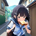 わー遅刻遅刻‼️🍞な妹ちゃん✨ 2枚目