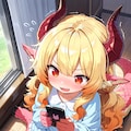 不意に竜化してしまってスマホ操作に苦労するドラゴン娘 8枚目