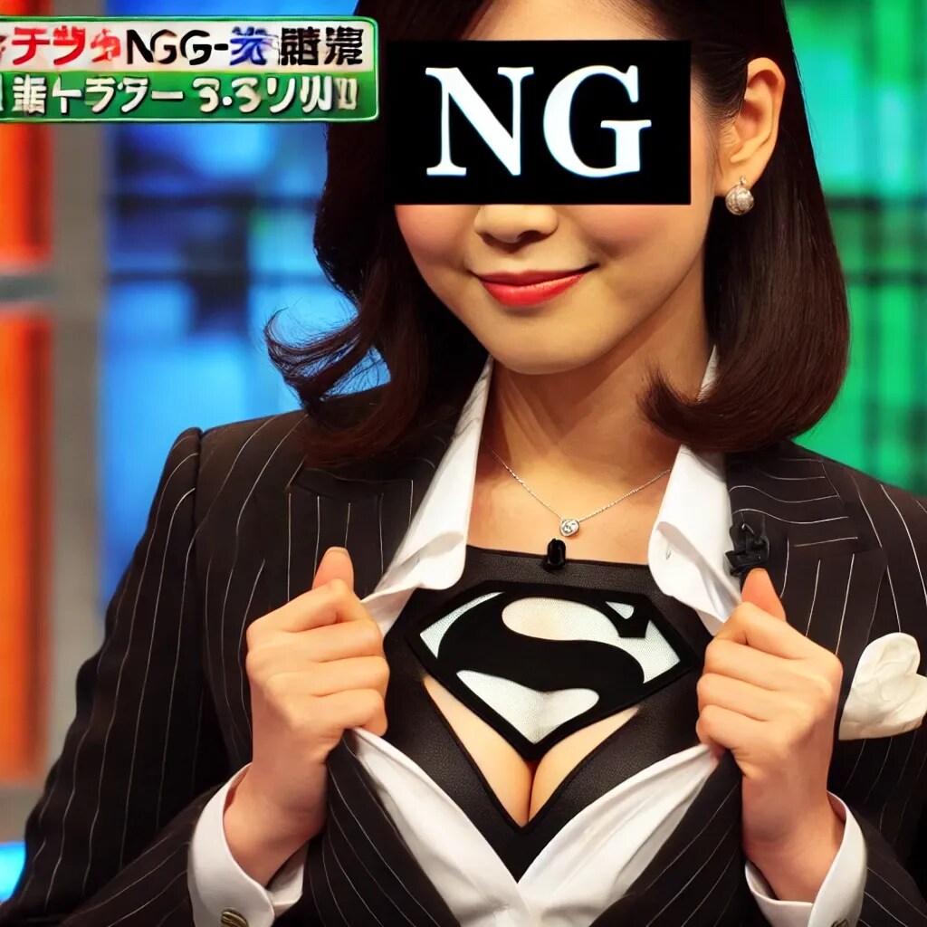 不適切にも報道ガール