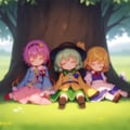 V4フル版　東方　古明地さとり　古明地こいし　木の下でスヤスヤ 2枚目