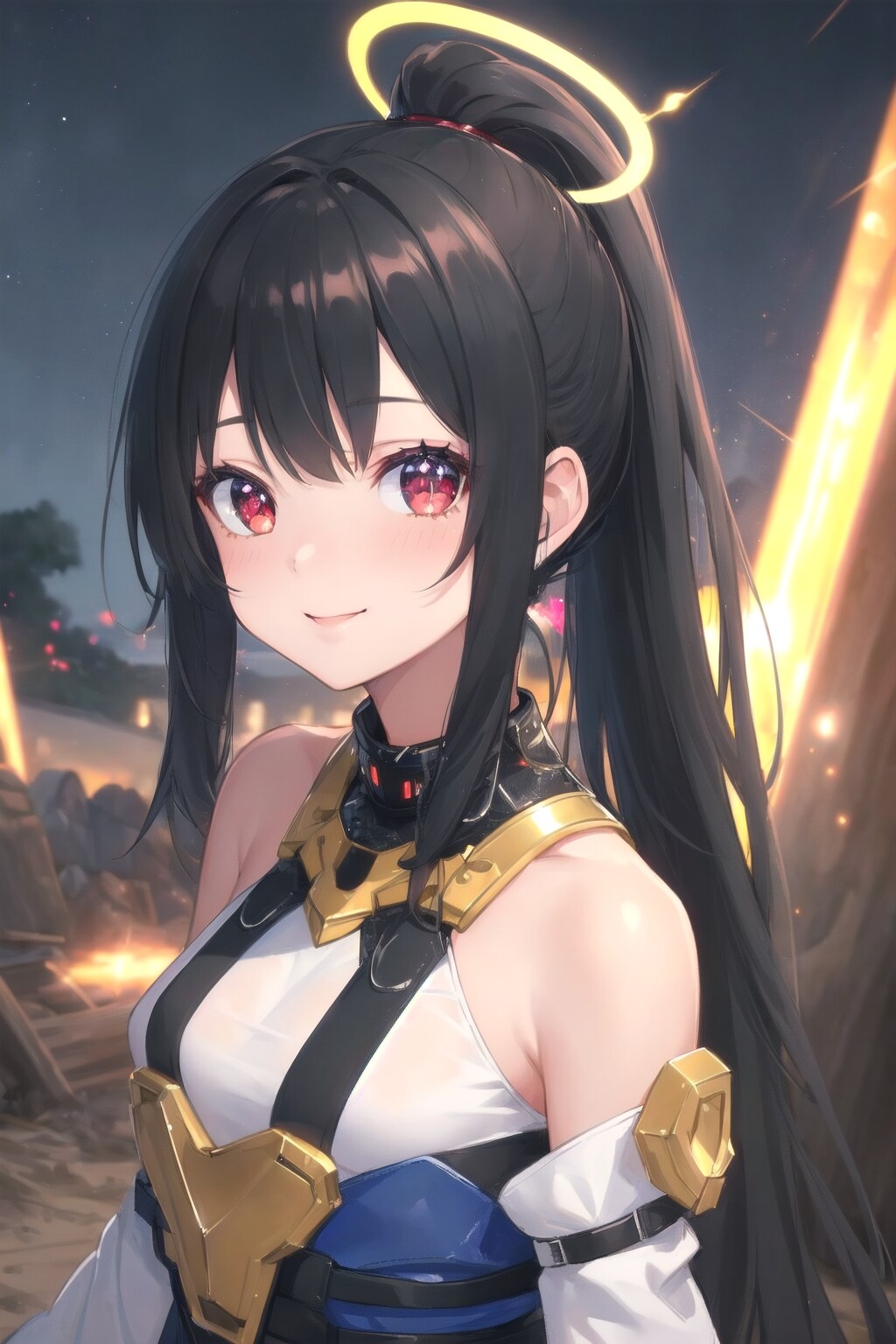 光の髪飾り