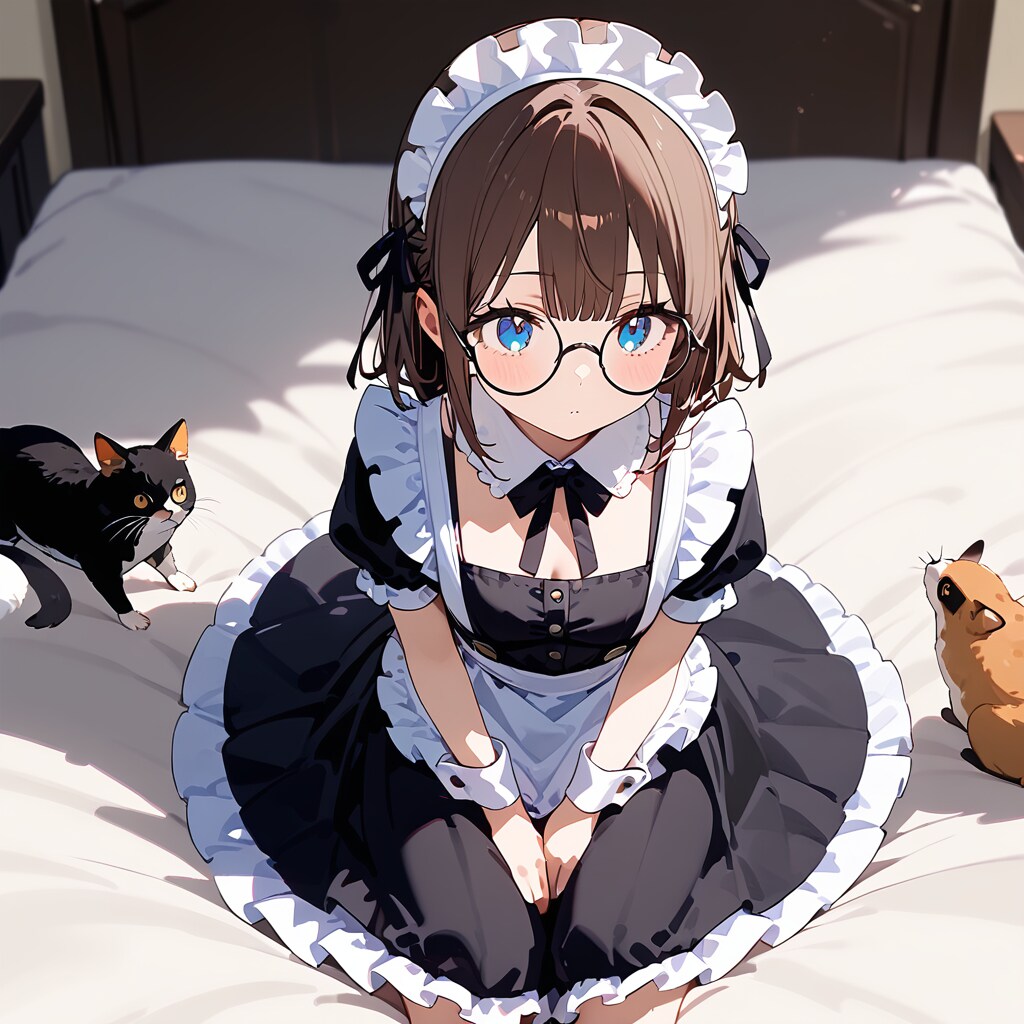 動物に見られたいる、みゆきちゃん