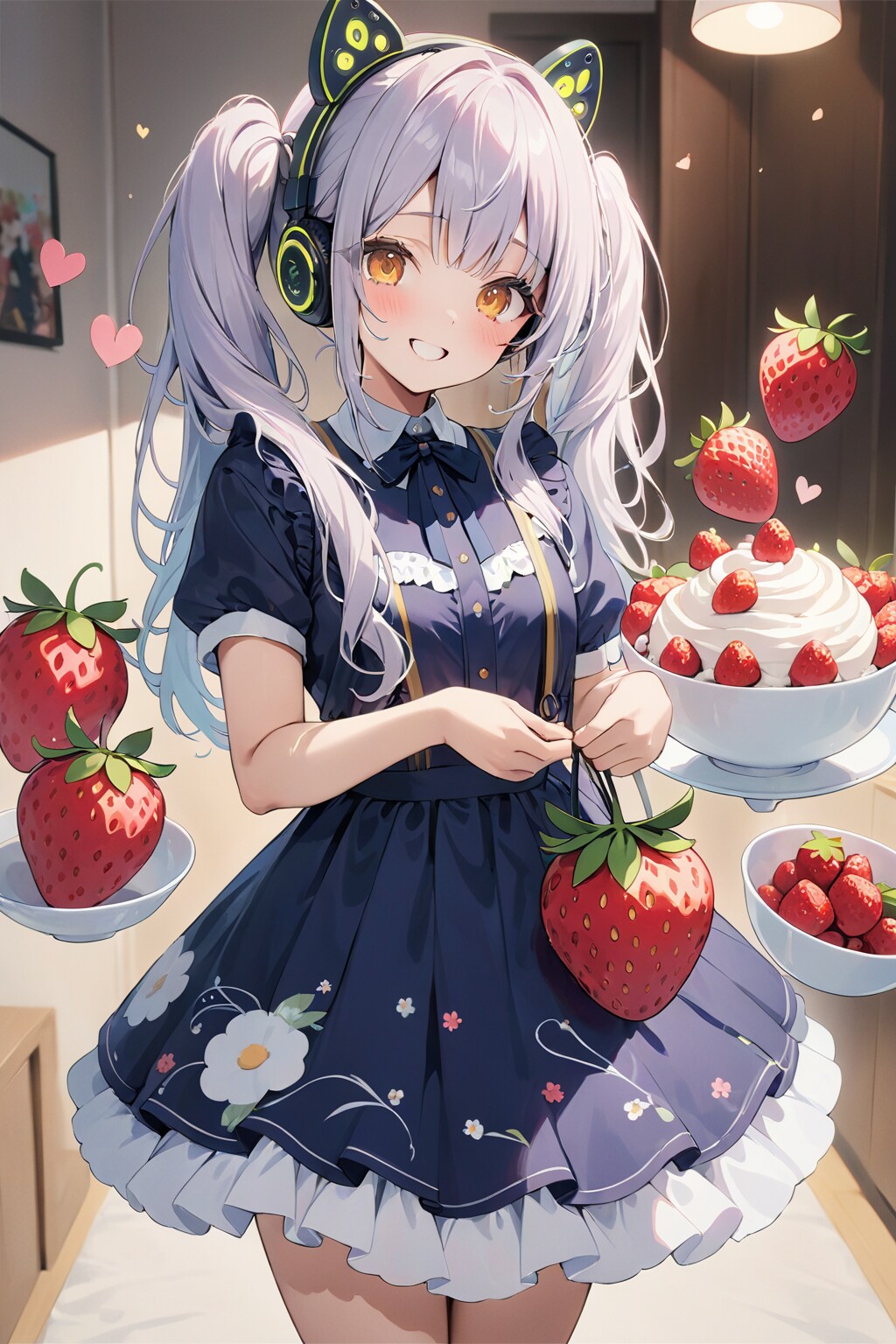 イチゴヘッドフォン失敗 | の人気AIイラスト・グラビア