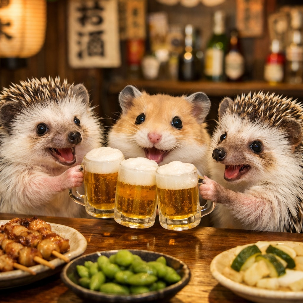 【動物】うぇ〜い、お疲れ様〜