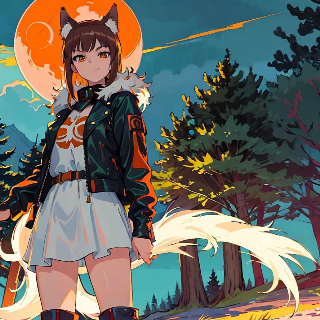 Suddenly a wild wolf girl has appeared
