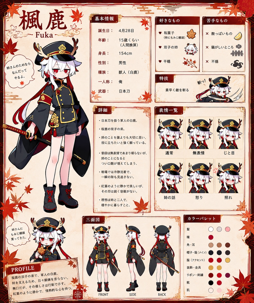 うちの子プロフィール(固定)