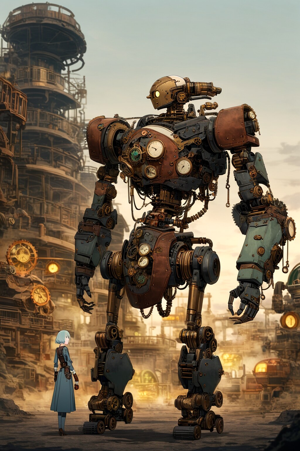 スチームパンクロボット（ALTAIR） | の人気AIイラスト・グラビア