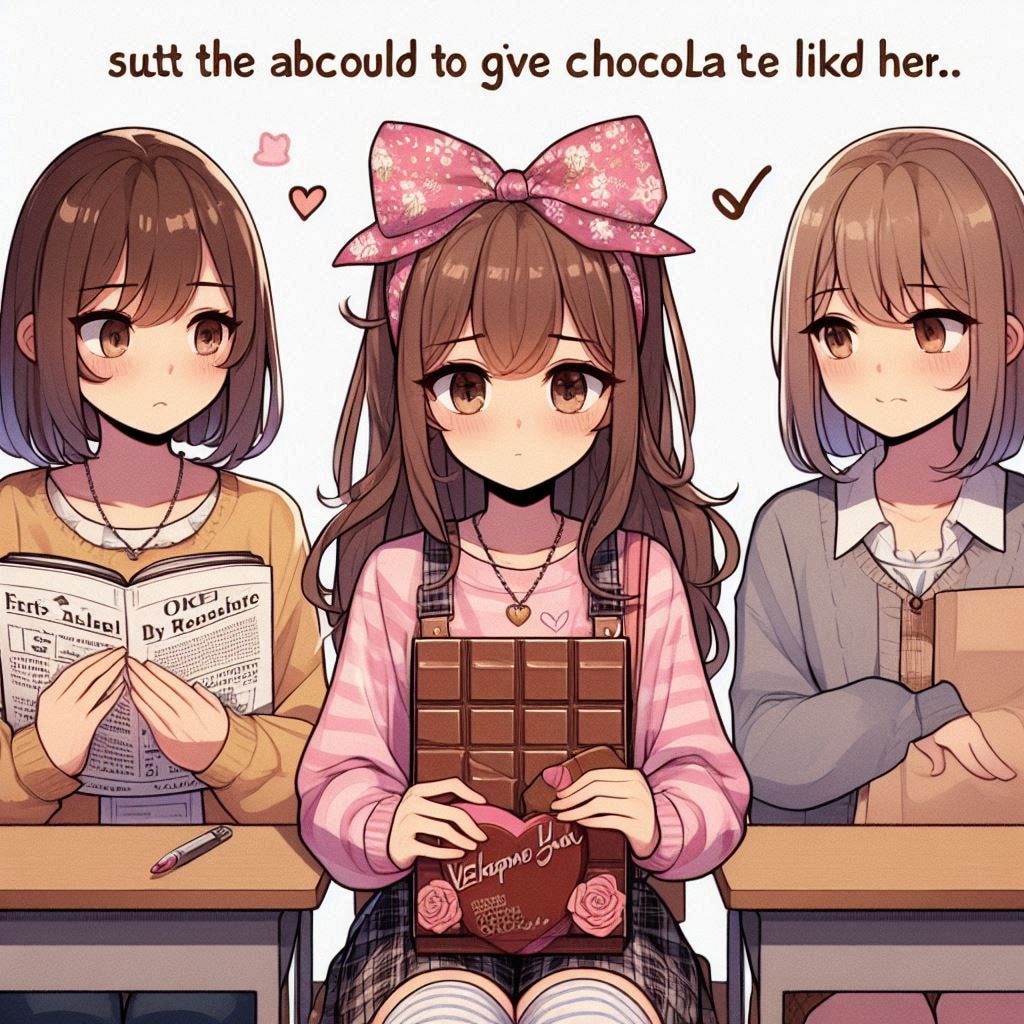 ３バレンタインデーにチョコレートを渡すかどうか最後まで迷ってる女の子へのアドバイス