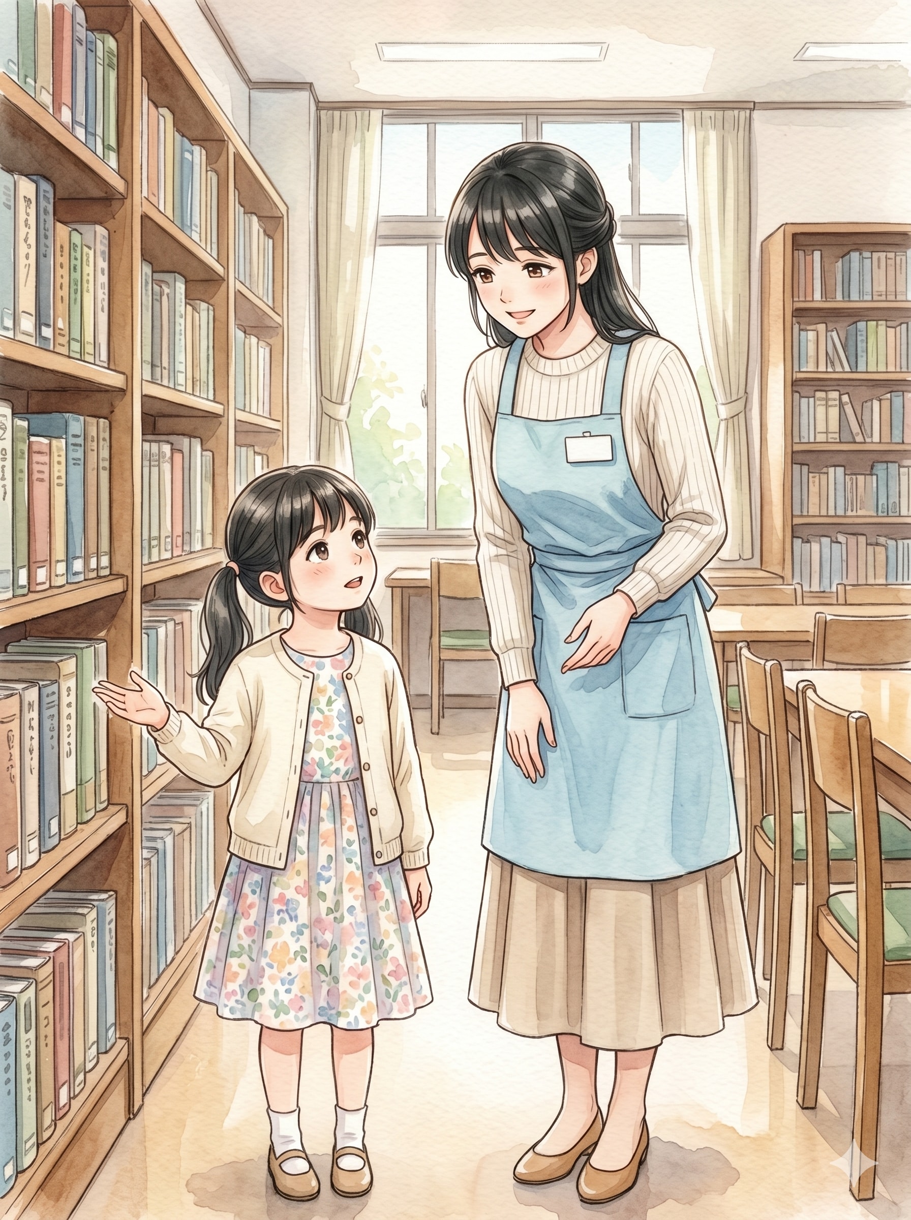 本屋の女性