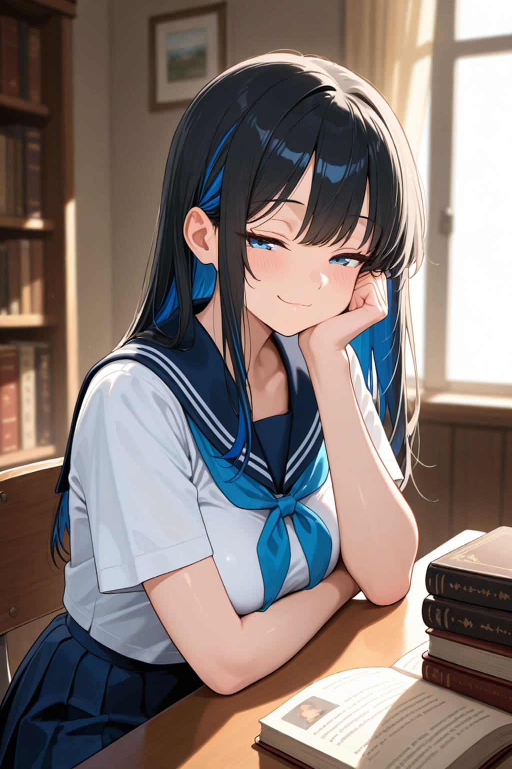 628 たまには黒髪ロングも生成したくなるお年頃