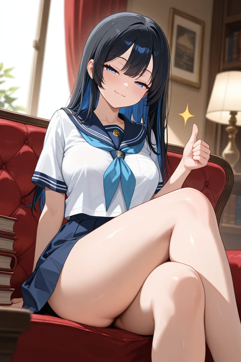 628 たまには黒髪ロングも生成したくなるお年頃