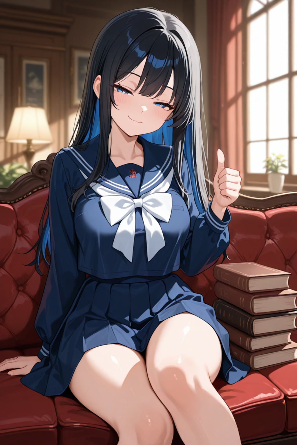 628 たまには黒髪ロングも生成したくなるお年頃