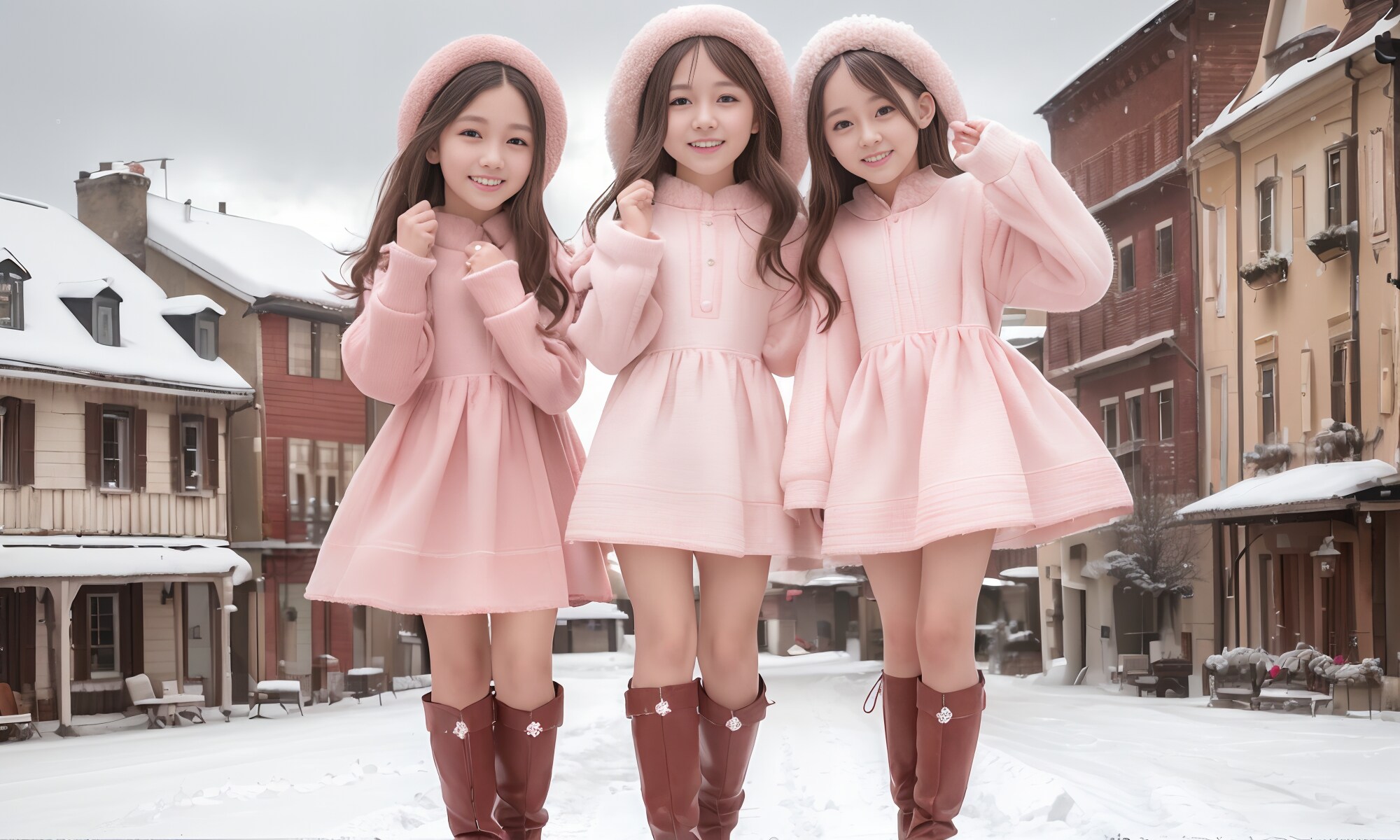 冬の姉妹