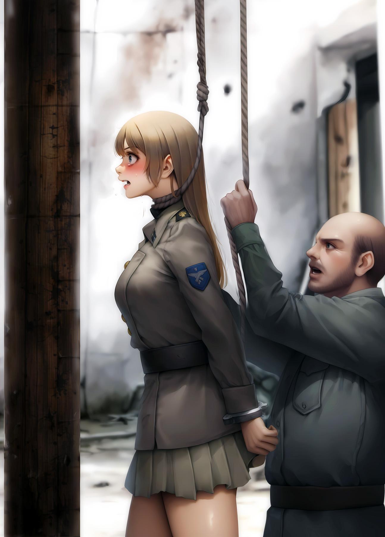 前線の簡易刑場