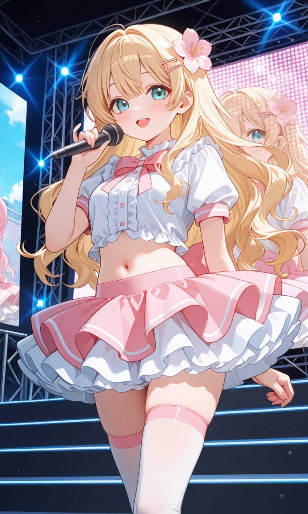 金髪ロングアイドル