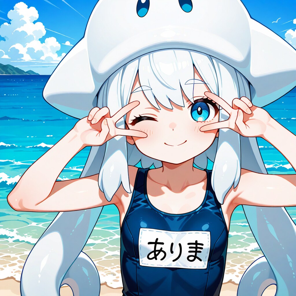 スク水イカハットちゃん