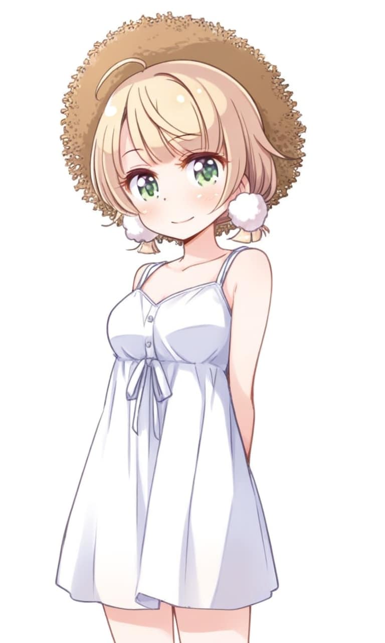 しぐれうい 麦わら帽子とワンピース | の人気AIイラスト・グラビア