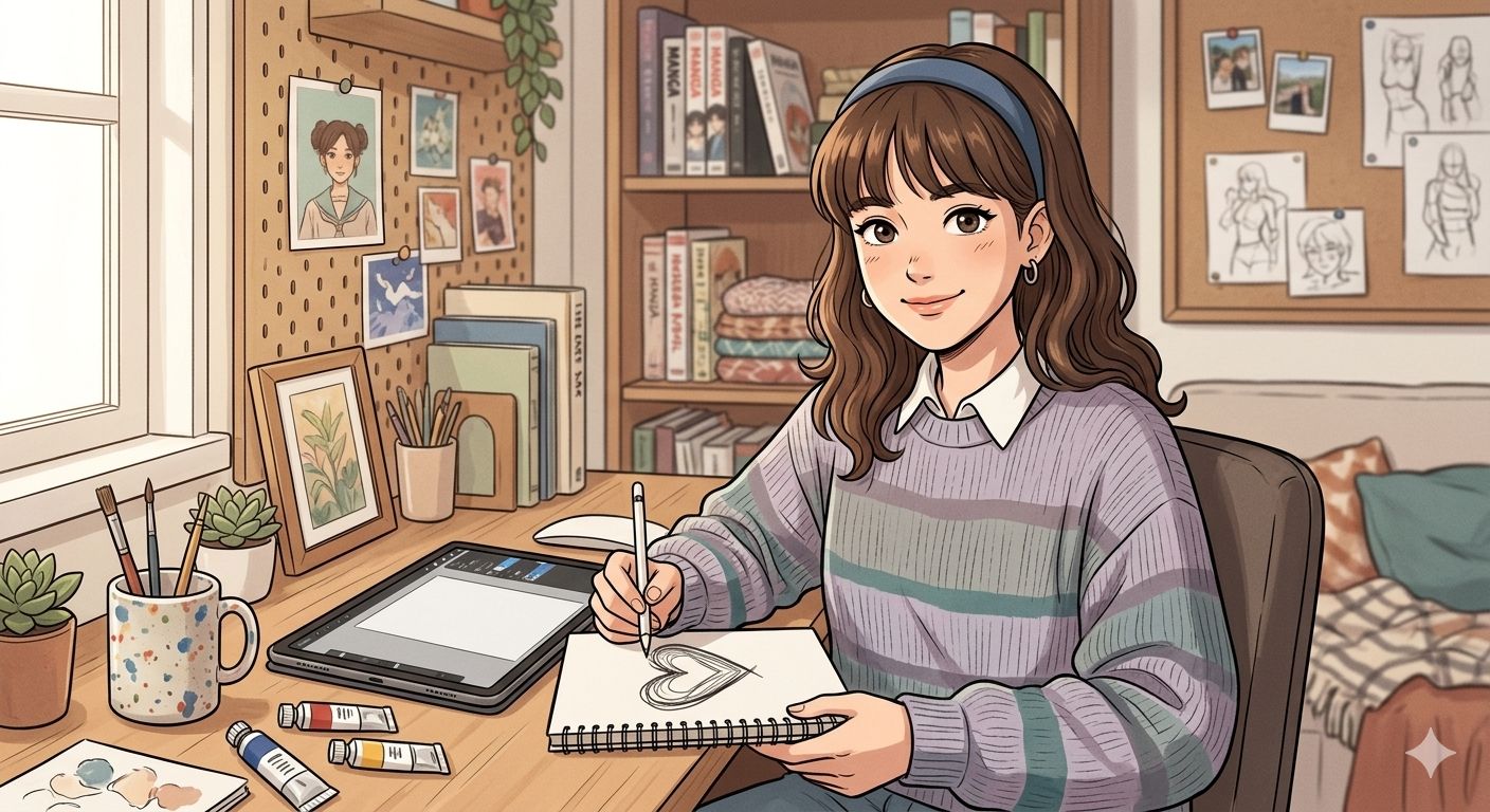 No.260 私の自画像 | の人気AIイラスト・グラビア