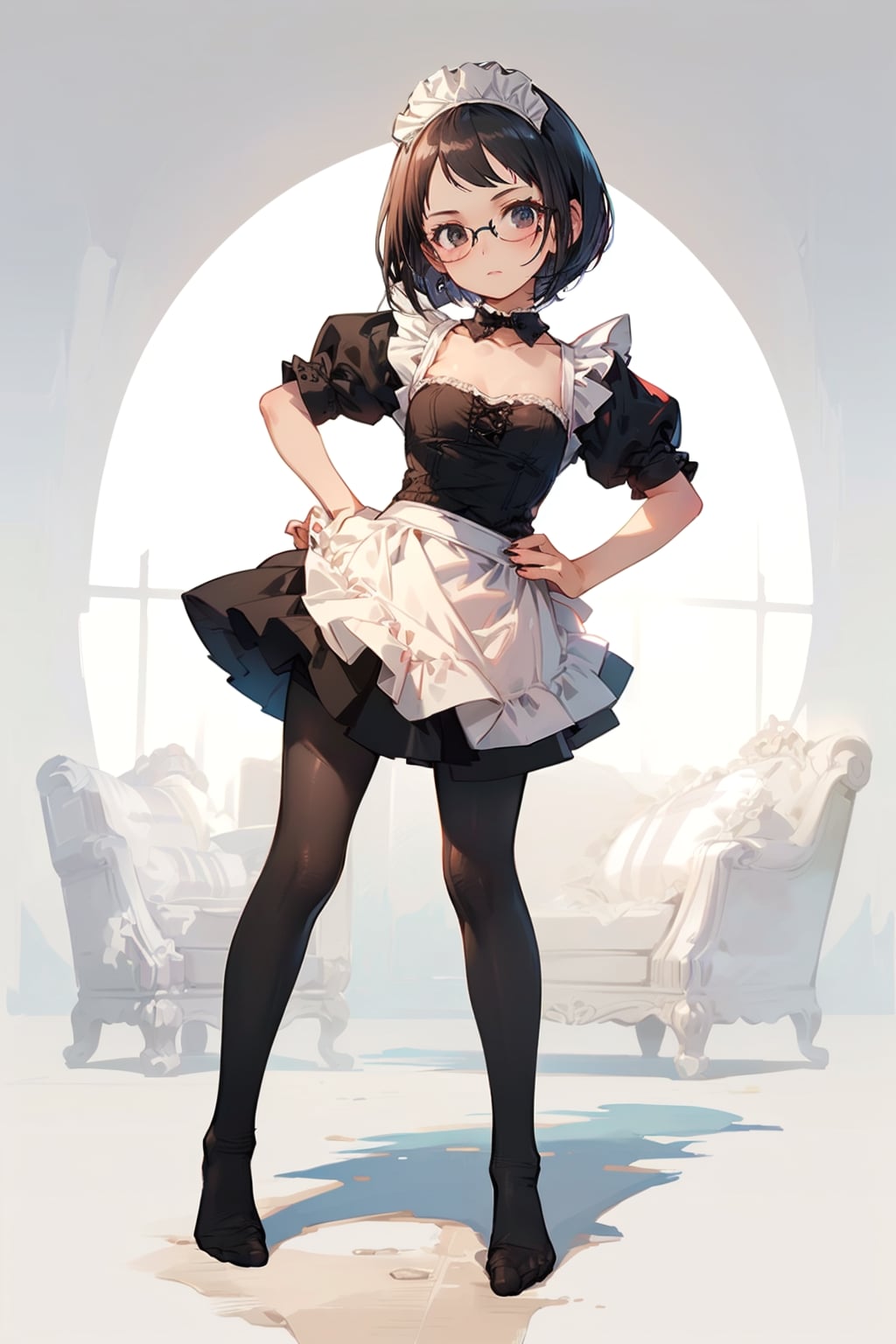 メイドの眼鏡っ娘