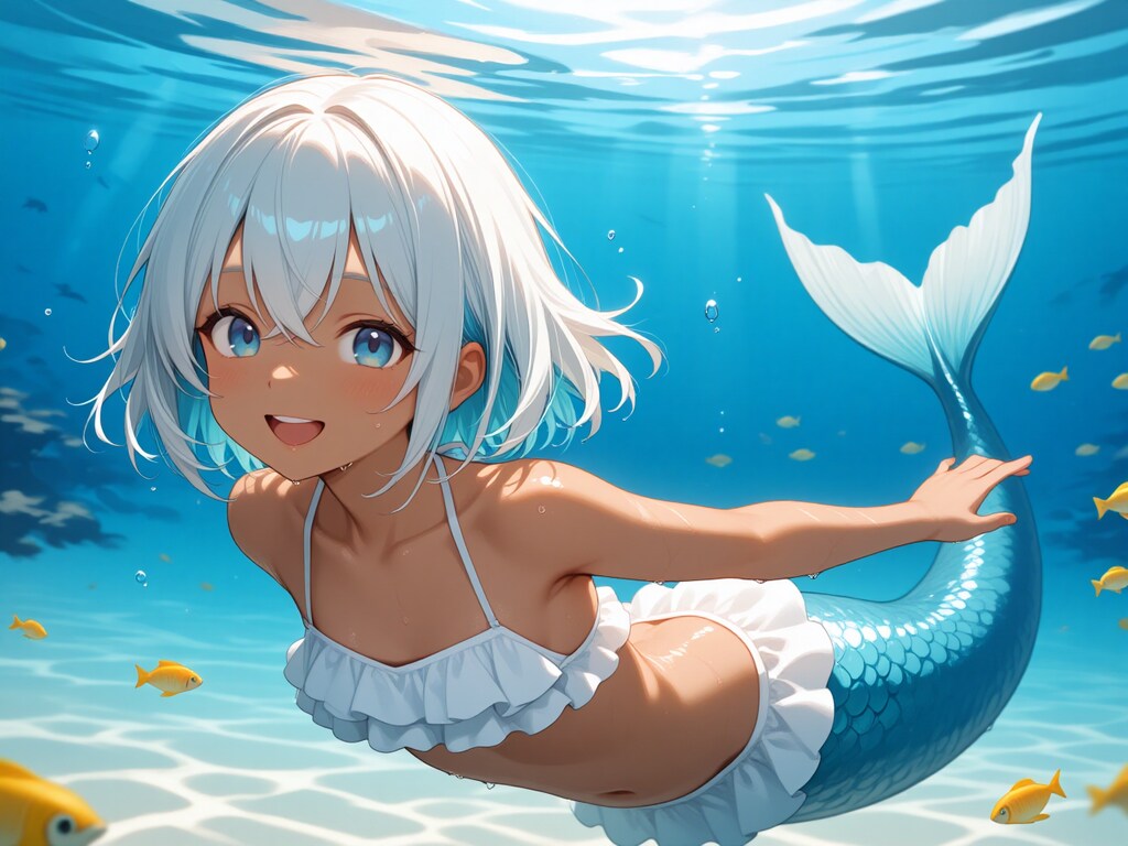 DGs　水曜日　褐色白髪ロリ人魚姫