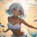 DGs　水曜日　褐色白髪ロリ人魚姫 5枚目