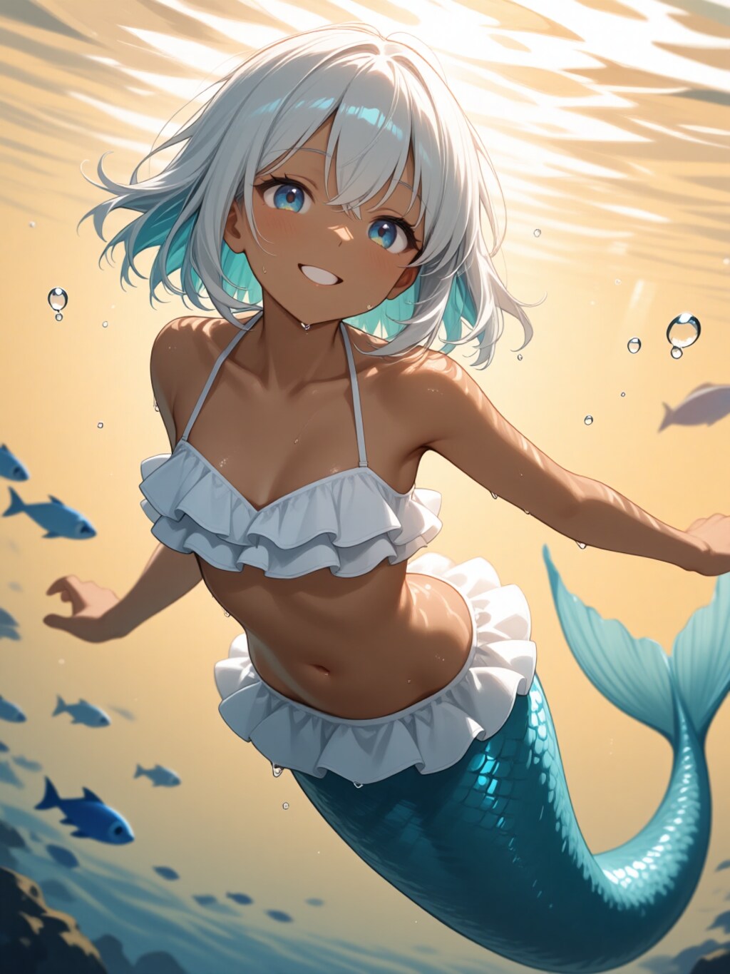 DGs　水曜日　褐色白髪ロリ人魚姫