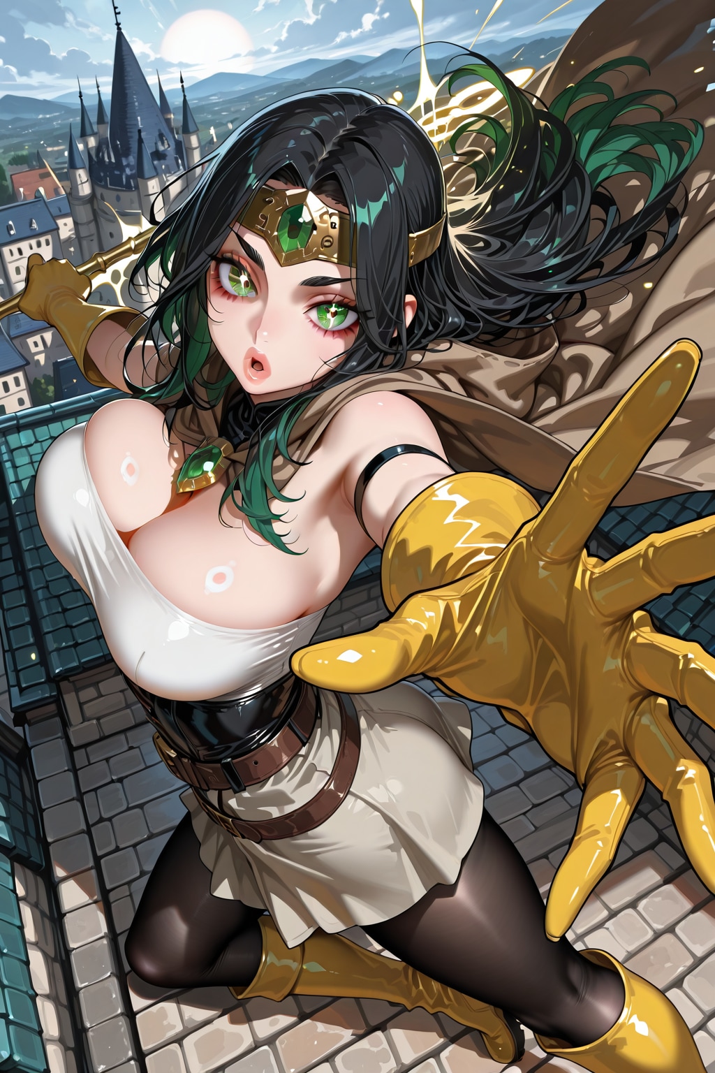 旅の魔法使いガール　すごい魔法の詠唱シーン
