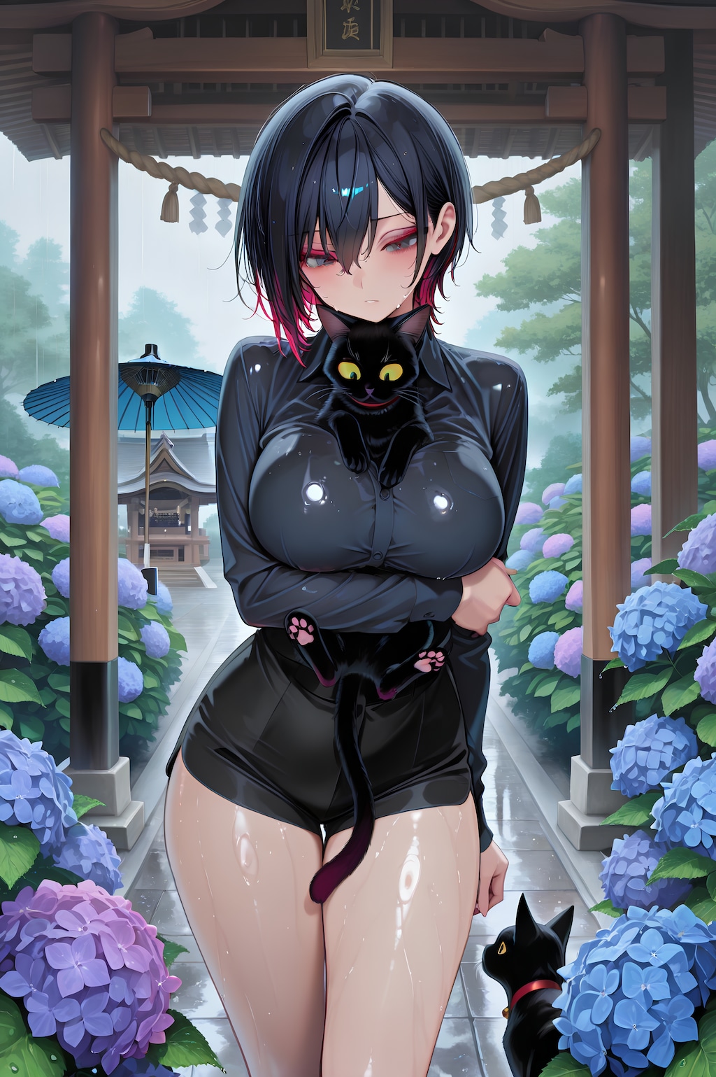 びしょ濡れで拾った黒猫＜全年齢＞