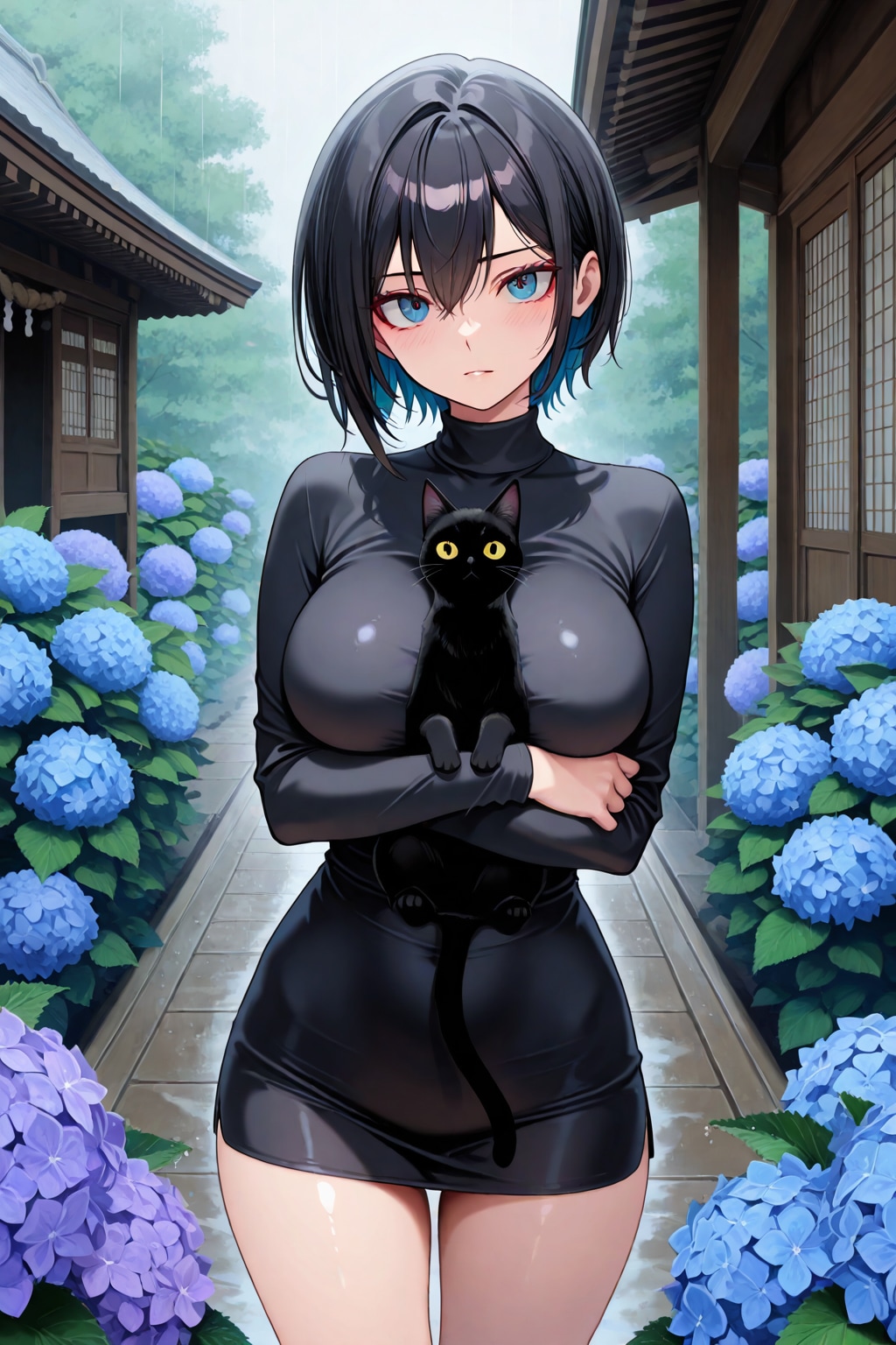 びしょ濡れで拾った黒猫＜全年齢＞