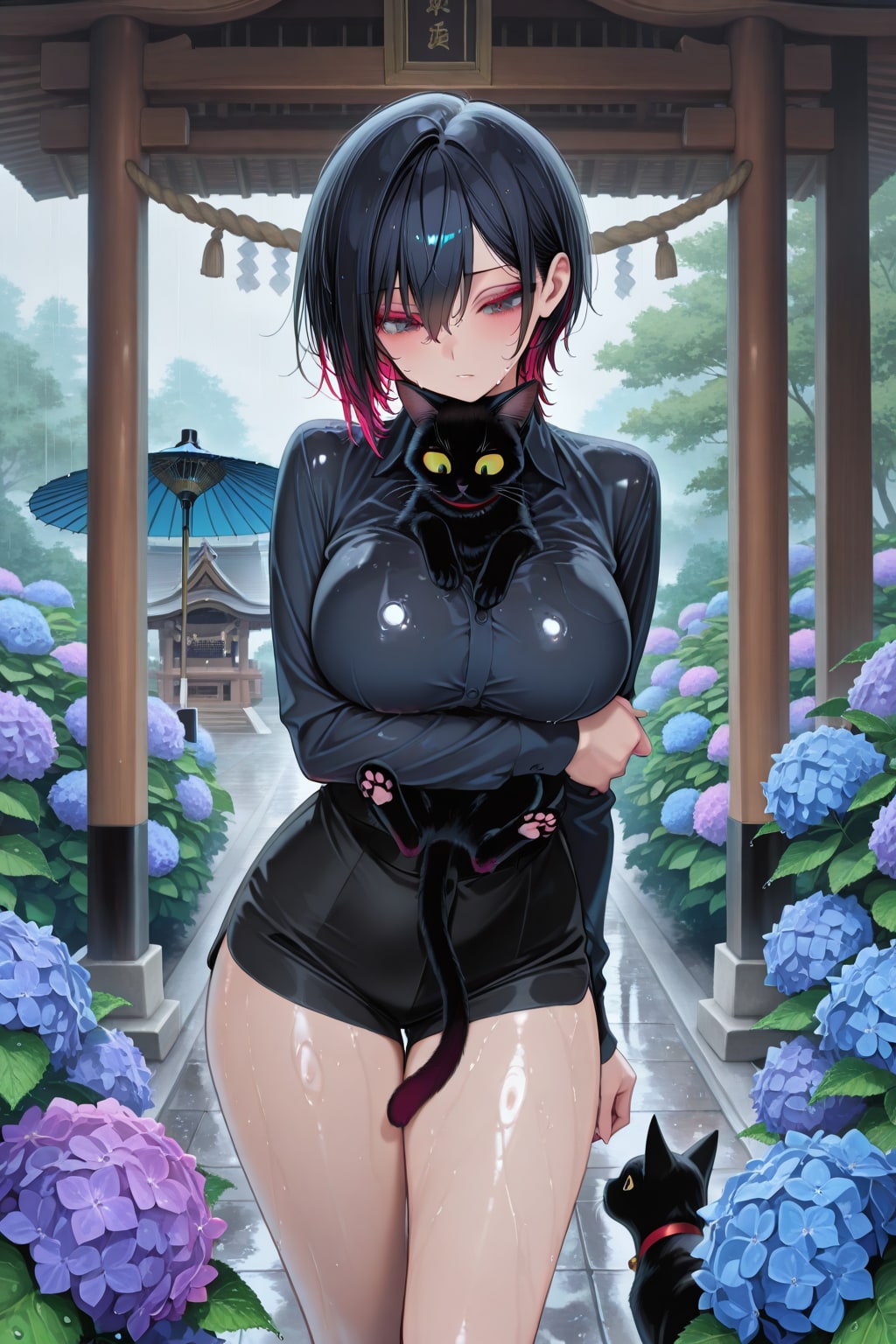 びしょ濡れで拾った黒猫＜全年齢＞