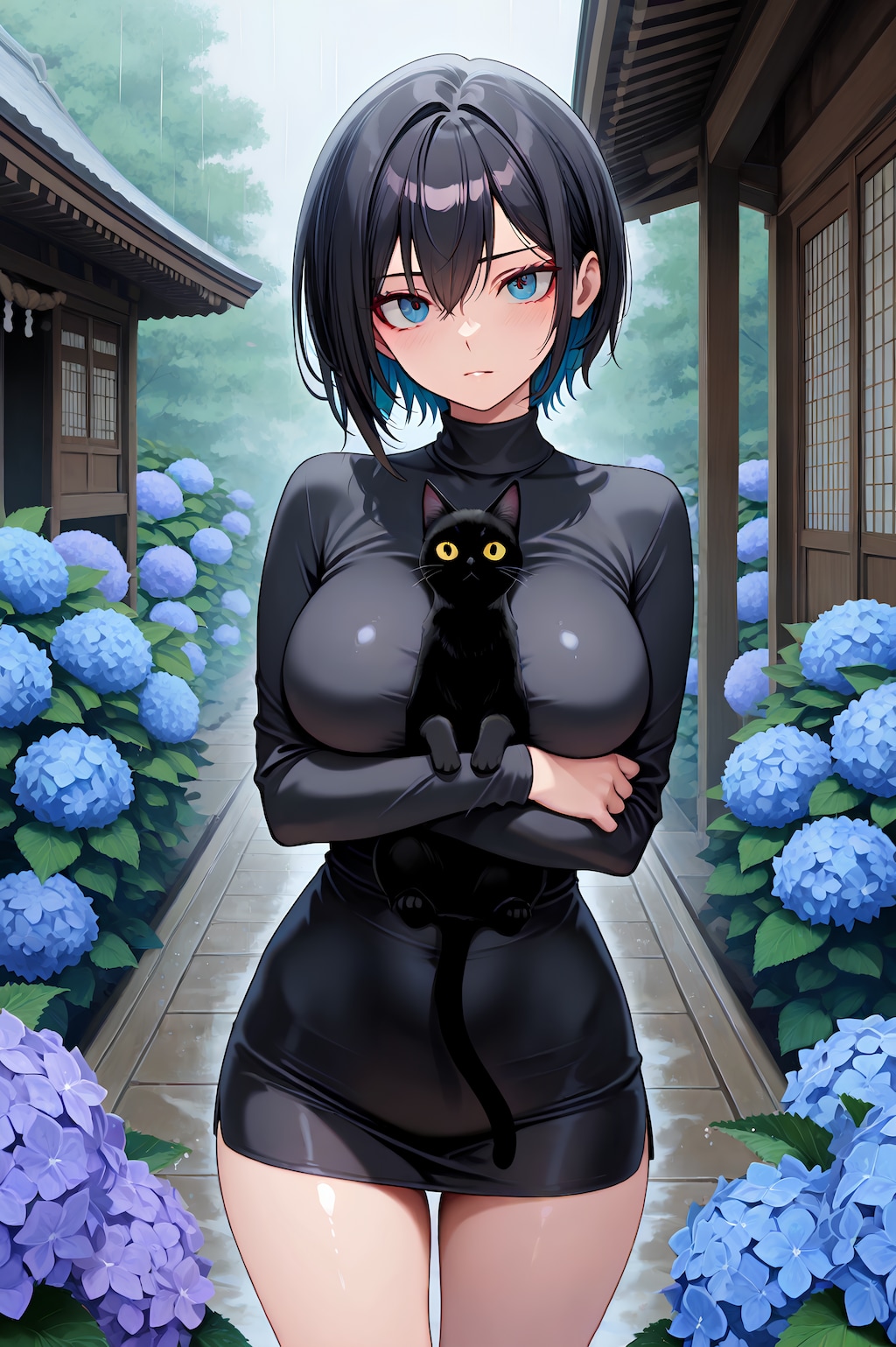 びしょ濡れで拾った黒猫＜全年齢＞