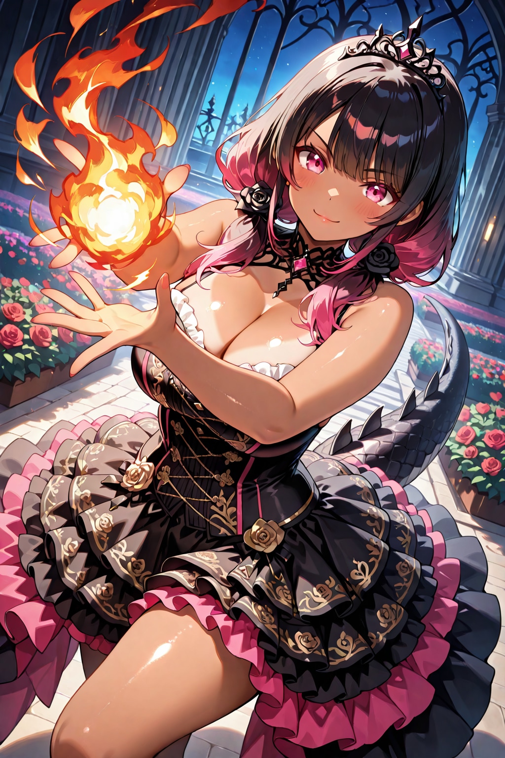 黒色炎魔法①