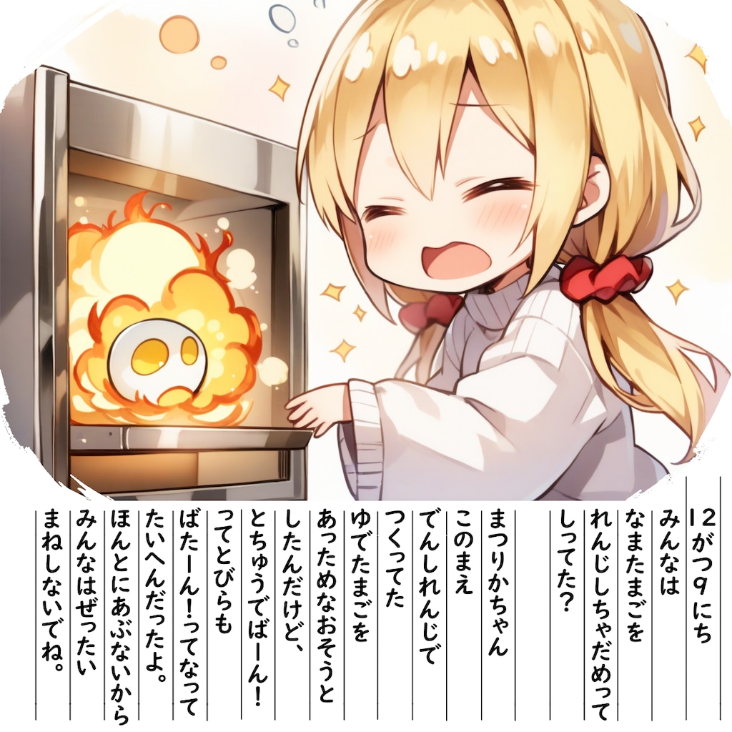 【絵日記】たまごばーん！