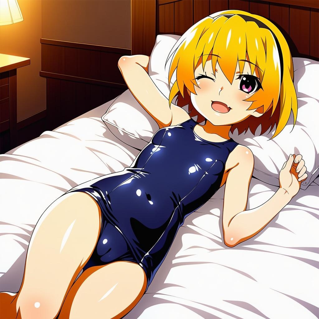北条沙都子_スクール水着_SFW