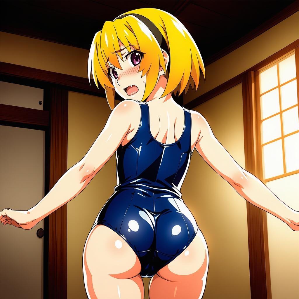 北条沙都子_スクール水着_SFW