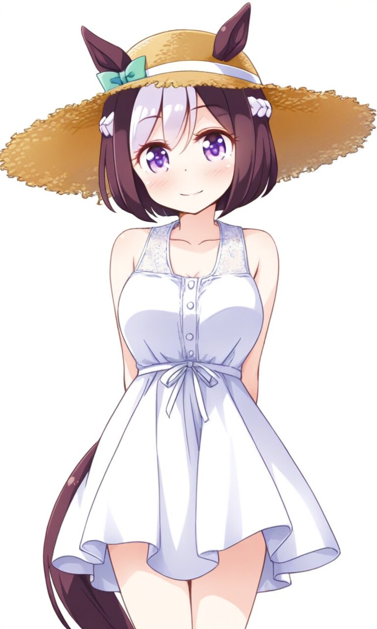 スペシャルウィーク 麦わら帽子とワンピース | の人気AIイラスト・グラビア