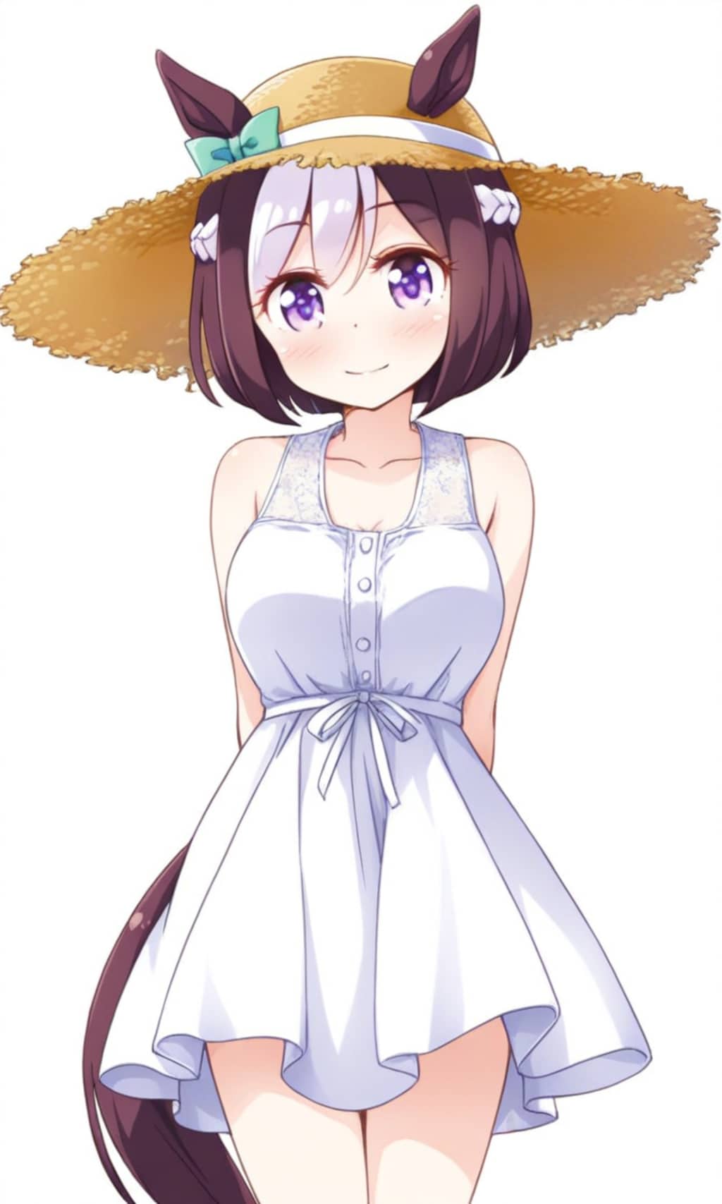 スペシャルウィーク 麦わら帽子とワンピース