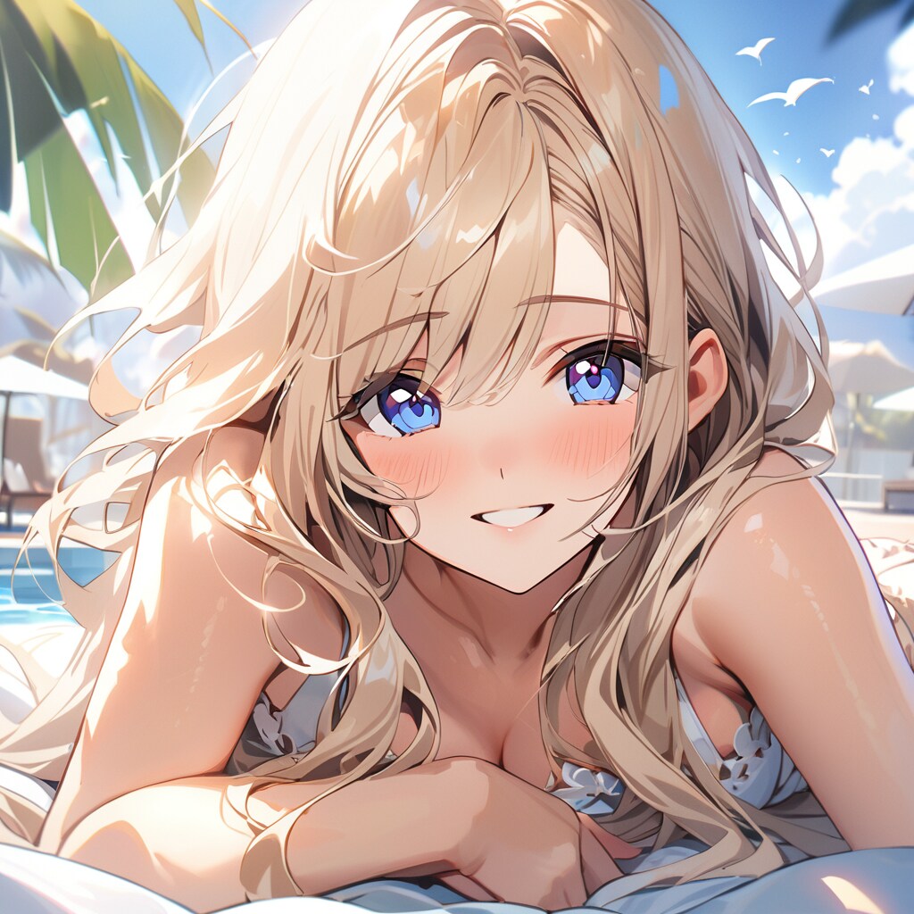初夏の浜辺