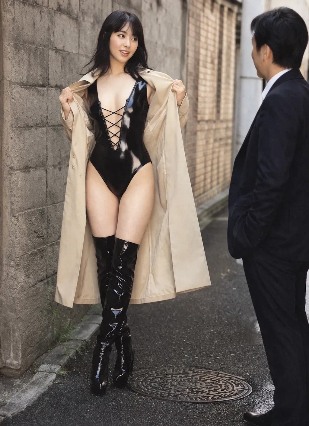 平日の午後の路地裏