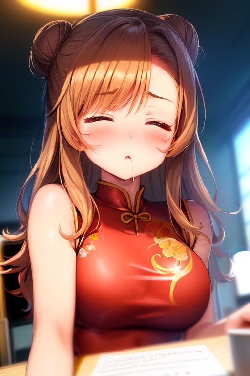 チャイナ娘の居眠り | の人気AIイラスト・グラビア