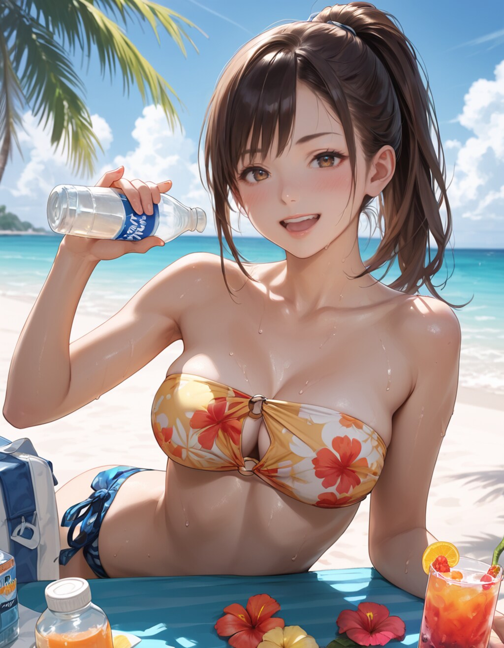 ビーチでバンドゥビキニ