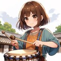 民族楽器を弾きこなすうちの子 10枚目
