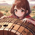 民族楽器を弾きこなすうちの子 11枚目