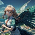 空に羽ばたくメイドさん 8枚目