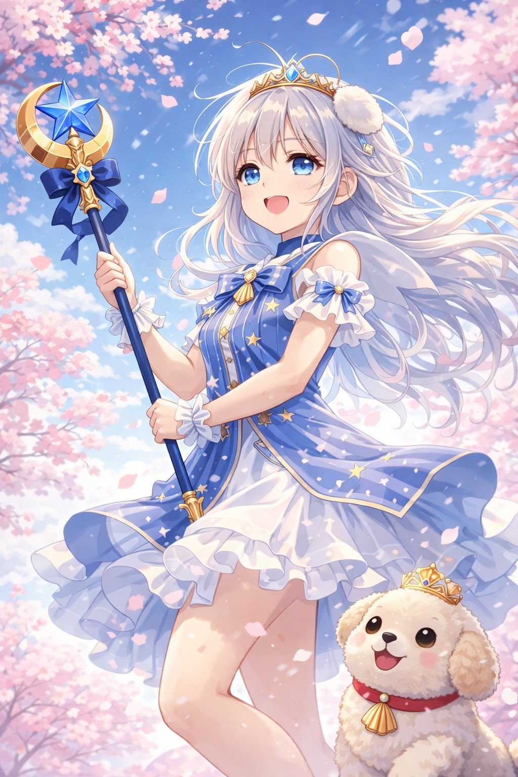 桜の魔法と、小さな相棒