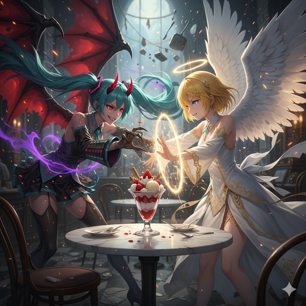 天使と悪魔のデザートバトル