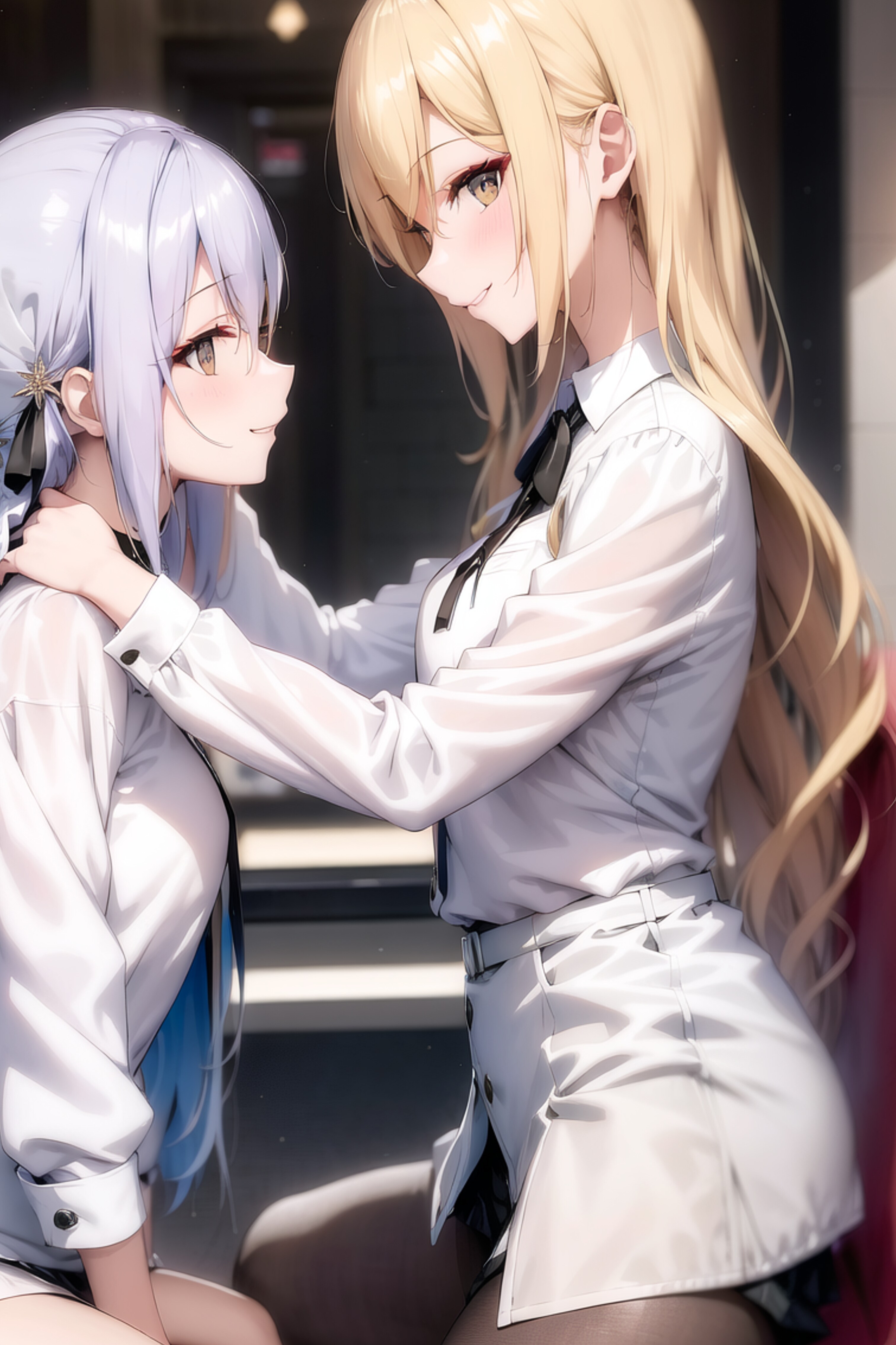 足を開いて抱き寄せて