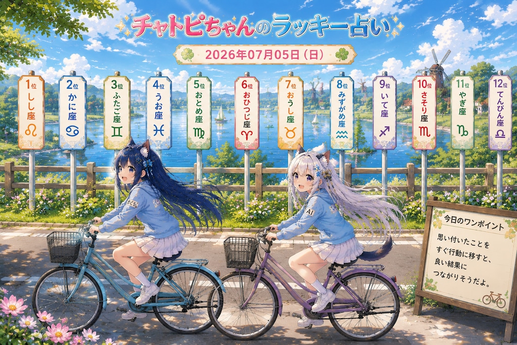 チャトピちゃん占い(07/05)