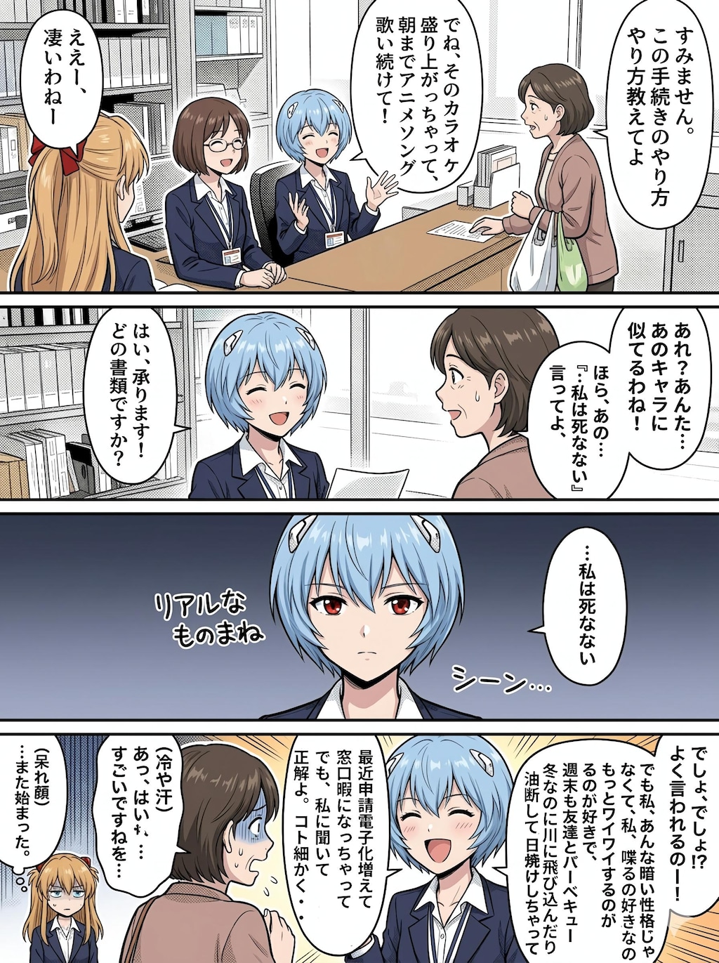 市役所職員アスナさんレイナさん