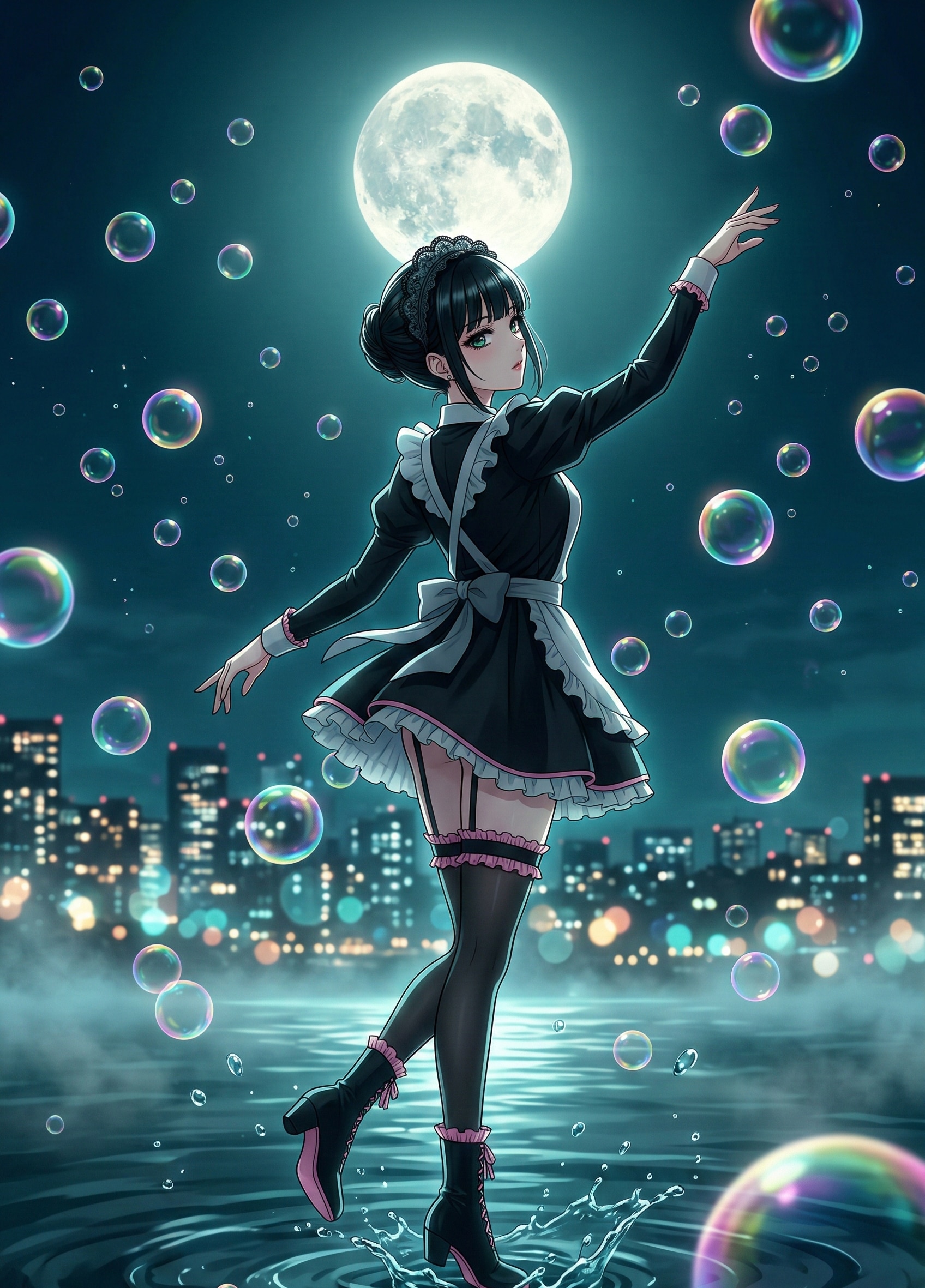 (ほぼ全モデル) 夜に踊る 3 | の人気AIイラスト・グラビア